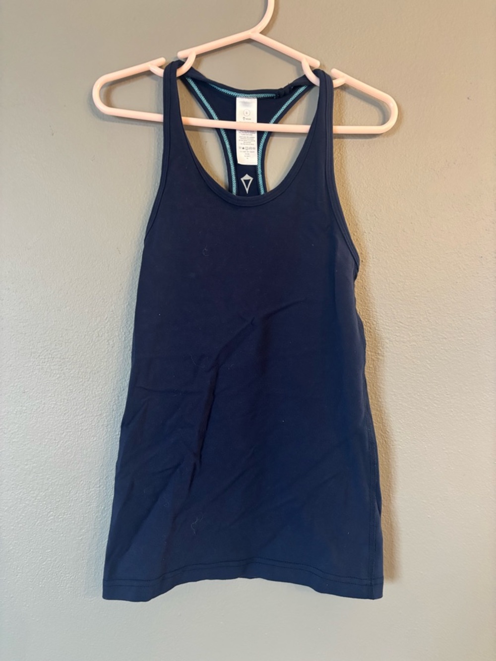 Ivivva Navy Racerback Tank with Teal Trim